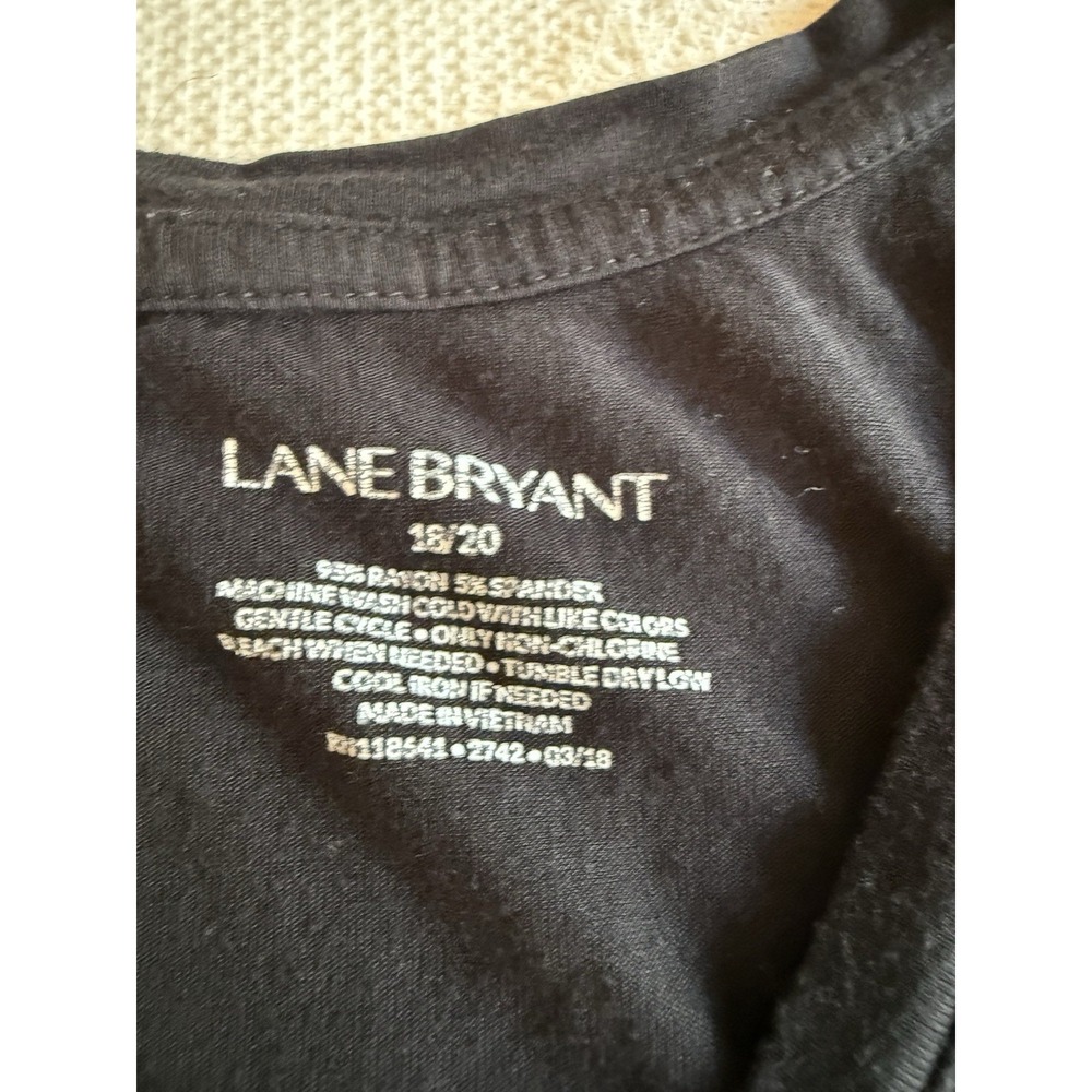 Lane Bryant sleeveless T-shirt black 18/20 - Picture 3 of 4